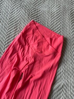 aerie Coral-Red High-Rise Active Leggings